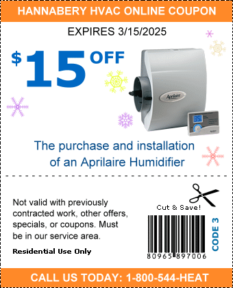 $15 off Aprilaire Humidifier coupon