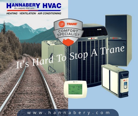 Trane hvac equipment and train tracks